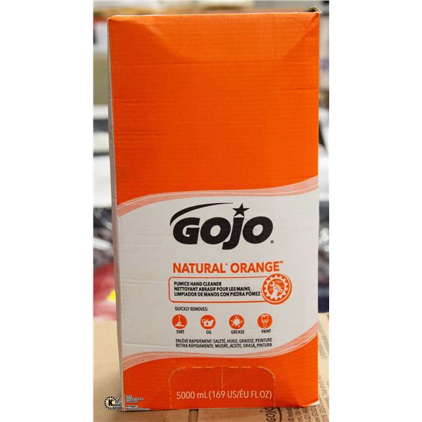 CASE WITH 2 5000ML GOJO ORANGE HAND CLEANER