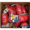 Image 1 : FLAT OF 10 KWIKTEK 3" X 5" RED PLASTIC FLOATS