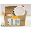 Image 1 : NEW REPACKED PAIR OF 4" RECESSED LED SMART LIGHTS