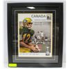 Image 1 : CANADA POST EDMONTON ESKIMOS FRAMED PRINT