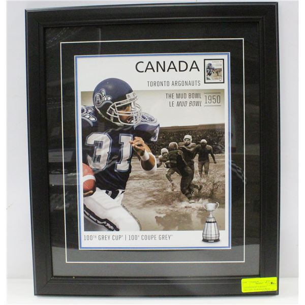 CANADA POST TORONTO ARGONAUTS FRAMED PRINT