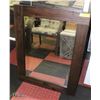 Image 1 : WOODEN FRAMED MIRROR 27.5" X 35.5"