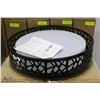 NEW REPACKED BLACK FLUSH MOUNT CEILING LIGHT