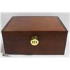 DARK WOOD LOCKING BOX