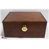 DARK WOOD LOCKING BOX