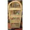 Image 1 : 4 TIER WICKER SHELVING UNIT APPROX H-55" W-11"