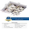 Image 1 : NEW REPACKED CRYSTAL CEILING LED FLUSH MOUNT LIGHT
