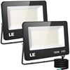 PAIR OF NEW LE 100WATT IP65 LED FLOOD LIGHTS