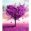 NEW DIY PAINT BY NUMBERS KIT PINK TREE