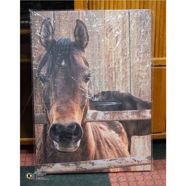 NEW HORSE WALL DECOR 20  X 28 