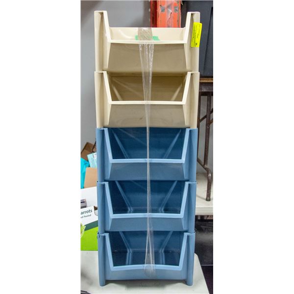 5 BINS FOR ORGANIZING/SORTING - GOOD FOR TOOLS OR