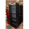 Image 1 : BLACK BOOK SHELF 28" X 12" X 61"