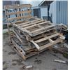 Image 1 : LARGE LOT OF ASSORTED PALLETS AND WOOD MUST TAKE