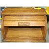 Image 1 : WOODEN ROLL TOP BREAD BOX