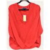 Image 1 : NEW KAREN SCOTT PLUS WOMENS 2X RED V-NECK SWEATER