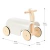 Image 2 : NEW LABEBE WOODEN RIDE ON CART - WHITE IN COLOUR