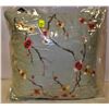 100% COTTON FLORAL THROW PILLOW