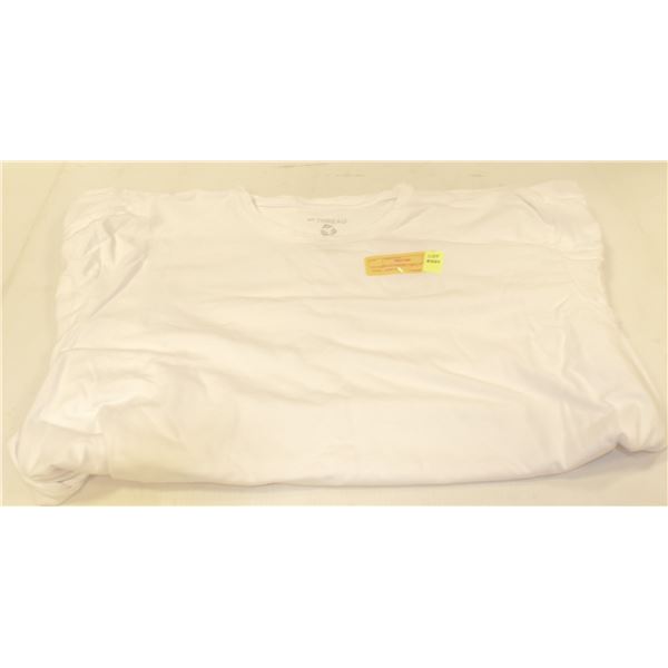 NEW EN THREAD WHITE 100% COTTON SHIRT, SIZE XXL