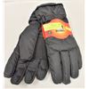 Image 1 : NEW PAIR OF MENS LARGE BLACK WINTER GLOVES