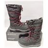 Image 1 : NEW PAIR OF BAFFIN SIZE 8 WOMENS BLACK/RED BOOTS