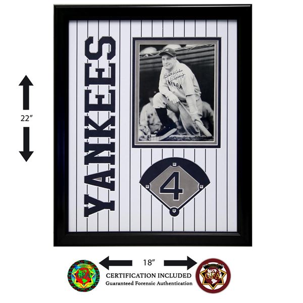 Lou Gehrig Signed 8 x 10 Photo