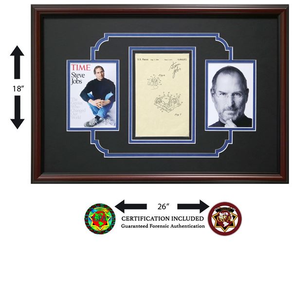 Steven Jobs Signed  U. S. Patent Sheet 3 of 8