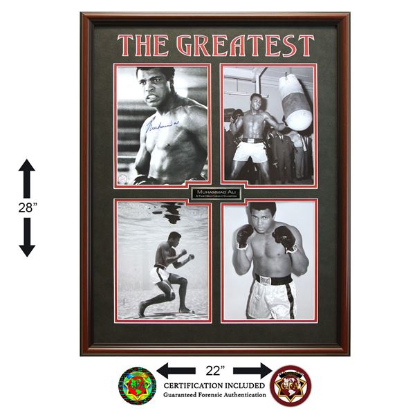 Muhammad Ali Heavyweight Champ 12x16 signed GFA