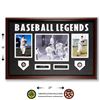 Image 1 : Williams & DiMaggio Baseball Legends Signed GFA