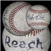 Image 3 : Babe Ruth Signed Red Stitched Reach Baseball