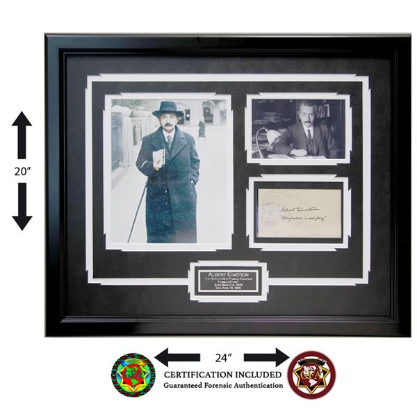 Albert Einstein Signed & Inscribed Card