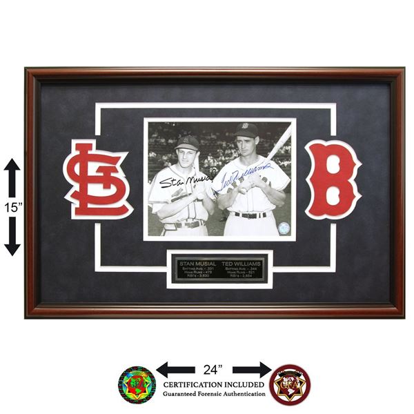 Stan Musial & Ted Williams MLB Legends Signed GFA