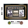 Image 1 : Custom Framed Wyatt Earp Signed Cut