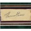 Image 2 : CUSTOM FRAMED THOMAS PAINE SIGNED CUT