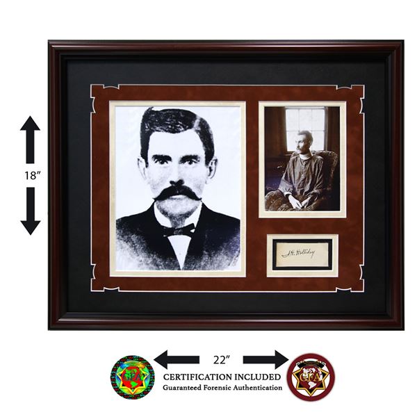 J.H.  Doc  Holliday Signed Cut