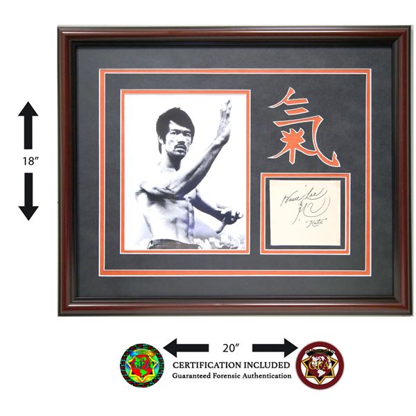 Bruce Lee Signed Cut