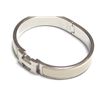 Image 2 : Hermes Ivory Clic Clac Bangle Bracelet PHW