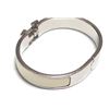 Image 4 : Hermes Ivory Clic Clac Bangle Bracelet PHW