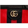 Image 5 : Gucci Red Suede Black Leather Ophidia Small Shoulder Bag