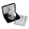 Image 1 : 2010-W $1 American Silver Eagle Dollar Proof Coin w/Case & COA