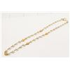 Image 1 : Chanel Gold-tone Metal CC Medallion Faux Pearl Long Chain Necklace