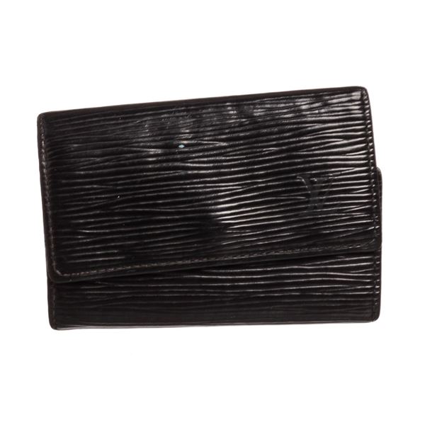 Louis Vuitton Black Epi Leather 6 Key Holder