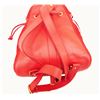 Image 2 : Gucci Red Suede Leather Drawstring Flap Backpack