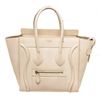 Image 1 : Celine Cream Leather Mini Luggage Tote Bag