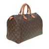 Image 2 : Louis Vuitton Brown Monogram Canvas Leather Speedy 35 cm Handbag