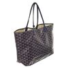 Image 3 : Goyard Blue Goyardine Coated Canvas St. Louis PM Tote Bag
