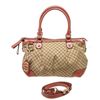 Image 1 : Gucci Brown Red Canvas 2 Way Shoulder Bag