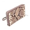 Image 3 : Michael Kors Snakeskin Embossed Leather Fulton Wristlet Wallet
