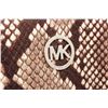 Image 5 : Michael Kors Snakeskin Embossed Leather Fulton Wristlet Wallet