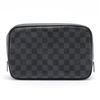 Image 1 : Louis Vuitton Damier Graphite Canvas Leather Toiletry Pouch GM Bag