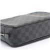 Image 4 : Louis Vuitton Damier Graphite Canvas Leather Toiletry Pouch GM Bag